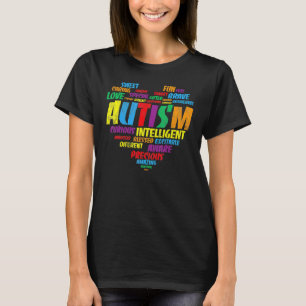 Autismus-Bewusstsein Frauen Herz Unterstützung Aut T-Shirt