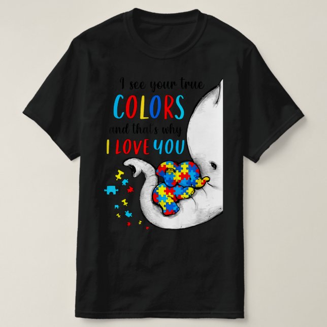 Autismus Bewusstsein Frauen Kinder Akzeptanz ich s T-Shirt (Design vorne)