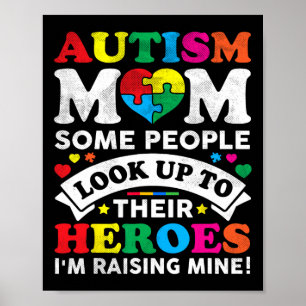 Autismus Bewusstsein Frauen Mama Muttertag Proud A Poster
