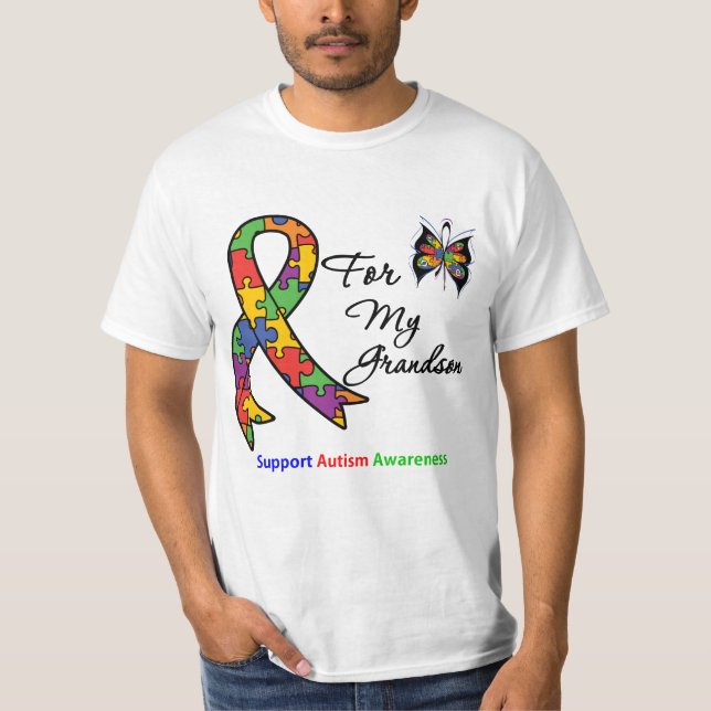Autismus-Bewusstsein für meinen Enkel T-Shirt (Vorderseite)