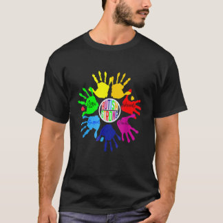 Autismus-Bewusstsein Gebärdensprache Hand Puzzle U T-Shirt