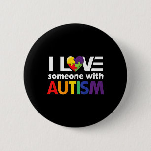 Autismus Bewusstsein Geschenk Autismus Mama I Lieb Button