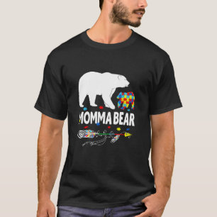 Autismus-Bewusstsein Geschenk Momma Bear Unterstüt T-Shirt