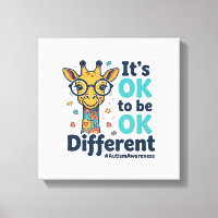 Autismus-Bewusstsein-Giraffe Es ist okay, anders z