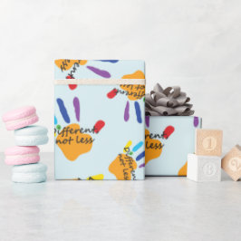 Autismus-Bewusstsein Hände Anders, nicht weniger S Geschenkpapier