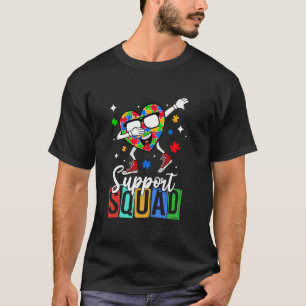 Autismus-Bewusstsein Herz Dabbing Autismus Unterst T-Shirt