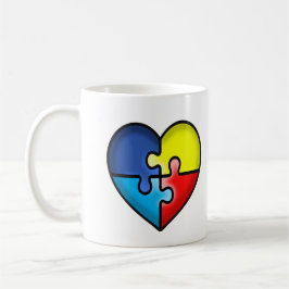 Autismus Bewusstsein Herz Kaffeetasse