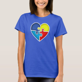 Autismus Bewusstsein Herz T-Shirt