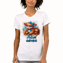 Autismus Bewusstsein Hochland-Kuh-Shirt