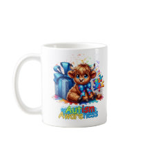 Autismus Bewusstsein Höhere Tasse der Kuh