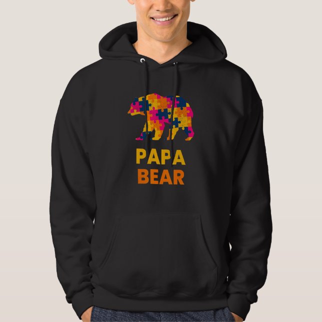 Autismus Bewusstsein I Liebe Jemand mit Autismus B Hoodie (Vorderseite)