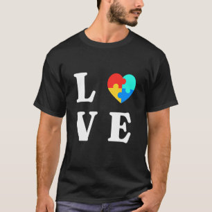 Autismus Bewusstsein I Liebe jemand mit Autismus T-Shirt
