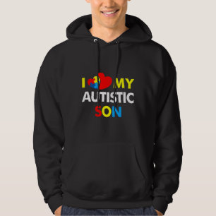 Autismus Bewusstsein I Liebe Mein Autistischer Soh Hoodie