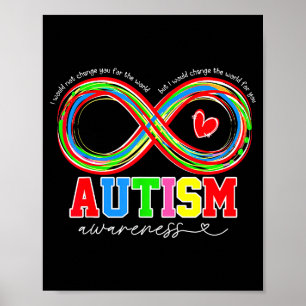 Autismus-Bewusstsein Ich würde die Welt für dich ä Poster