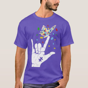 Autismus Bewusstsein in der Liebe Sie geben Gebärd T-Shirt