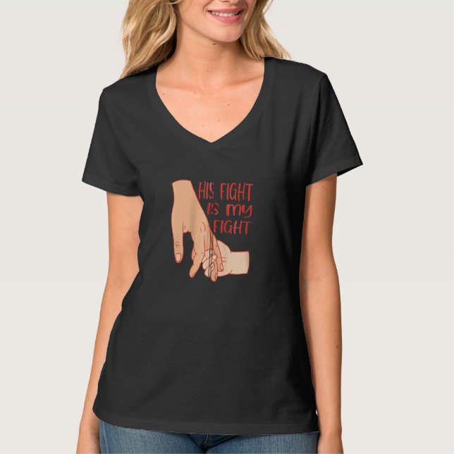 Autismus Bewusstsein ist sein Kampf ist mein Kampf T-Shirt (Vorderseite)