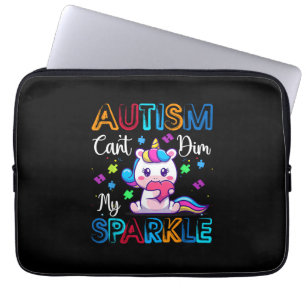 Autismus-Bewusstsein Kinder Einhorn-Shirt für Auti Laptopschutzhülle