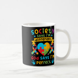 Autismus Bewusstsein Kinder Jungs Gott sagt, ich b Kaffeetasse