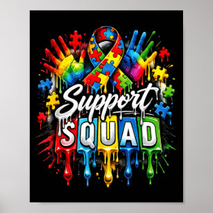 Autismus-Bewusstsein Kinder Unterstützungsgruppe F Poster