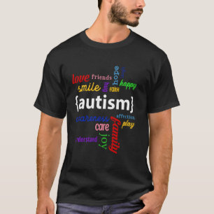 Autismus-Bewusstsein Lächeln Liebe Familie Freude  T-Shirt