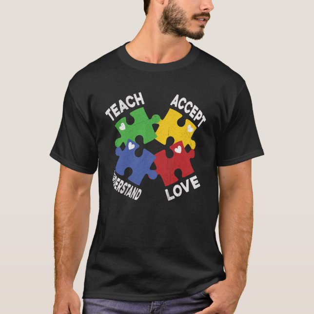 Autismus Bewusstsein Lehre Akzeptanz verstehen Lie T-Shirt (Vorderseite)