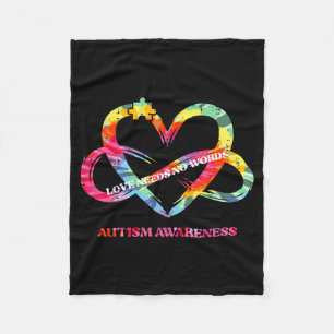Autismus-Bewusstsein Liebe Braucht Keine Worte Her Fleecedecke