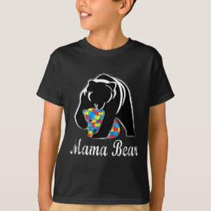 Autismus Bewusstsein Mama Bären Unterstützung Auti T-Shirt