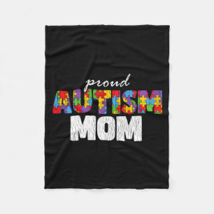 Autismus-Bewusstsein Mama Stolz Autistischer Sohn  Fleecedecke
