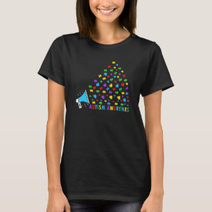Autismus-Bewusstsein Megaphon Umarme Erstaunliches T-Shirt