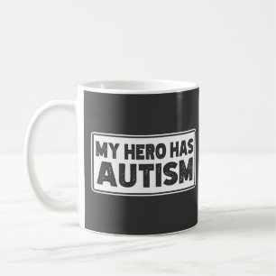 Autismus Bewusstsein, mein Held hat Autismus, Auti Kaffeetasse