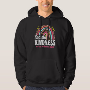 Autismus Bewusstsein Monat Radiate Kindness Lehrer Hoodie