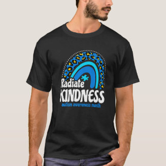 Autismus Bewusstsein Monat Radiate Kindness Lehrer T-Shirt