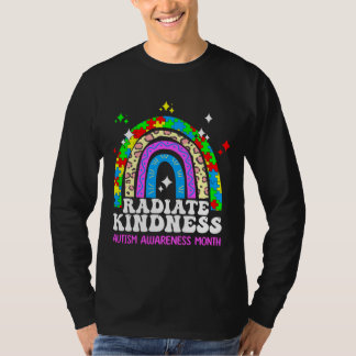 Autismus Bewusstsein Monat Radiate Kindness T-Shirt
