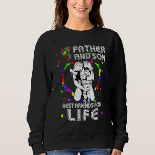 Autismus Bewusstsein Monat Vater und Sohn Beste Fr Sweatshirt