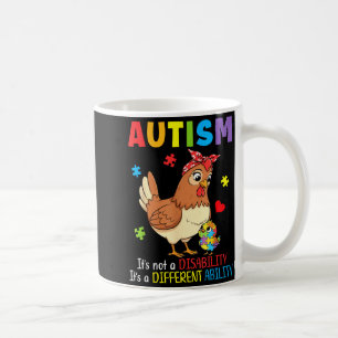 Autismus-Bewusstsein Mutter Huhn Andersfähigkeit Kaffeetasse
