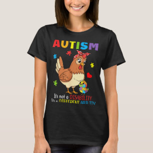 Autismus-Bewusstsein Mutter Huhn Unterschiedliche T-Shirt