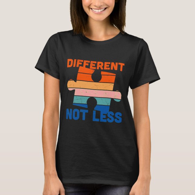 Autismus Bewusstsein nicht weniger T-Shirt (Vorderseite)