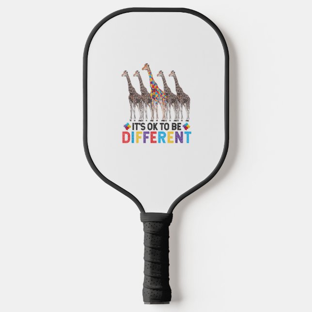 Autismus Bewusstsein Niedlich Giraffe Tier Es ist  Pickleball Schläger (Vorderseite)