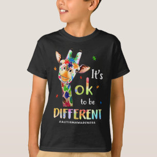 Autismus Bewusstsein Niedlich Giraffe Tier Es ist  T-Shirt