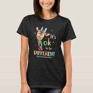 Autismus Bewusstsein Niedlich Giraffe Tier Es ist  T-Shirt