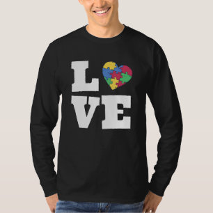 Autismus Bewusstsein Niedliche Liebe Puzzle Autist T-Shirt