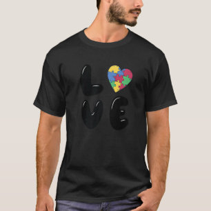 Autismus Bewusstsein Niedliche Liebe Puzzle Autist T-Shirt