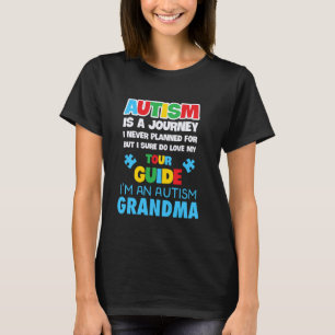 Autismus-Bewusstsein Oma Autistische Kinder Bewuss T-Shirt