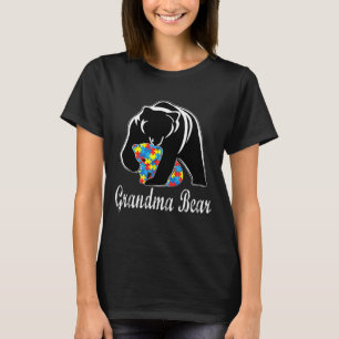 Autismus Bewusstsein Oma Bären Unterstützung Autis T-Shirt
