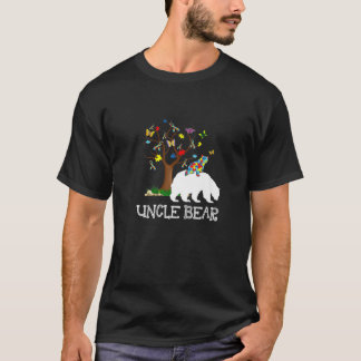 Autismus Bewusstsein Onkel Bären Unterstützung Aut T-Shirt