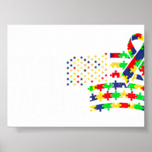 Autismus-Bewusstsein Opa Poster