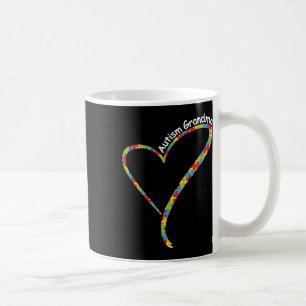 Autismus Bewusstsein Puzzle des Herzens plus Größe Kaffeetasse