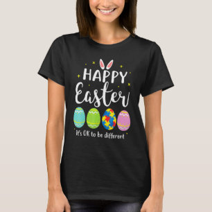 Autismus Bewusstsein Puzzle Osterfest Sonnige Eier T-Shirt