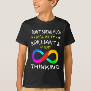 Autismus Bewusstsein Puzzle Piece Rainbow Infinity T-Shirt