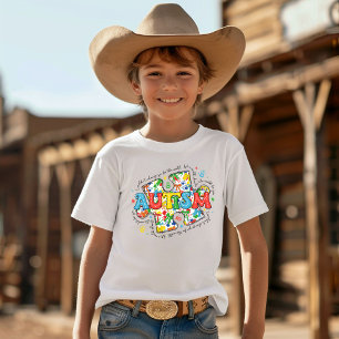 Autismus Bewusstsein Puzzle Piece Tri-Blend Shirt